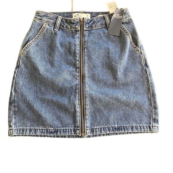 Hollister NEW zipper front mini ultra high-rise size 0 - Picture 1 of 7